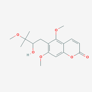 Chemical structure of Toddalolactone 3′-O-methyl ether