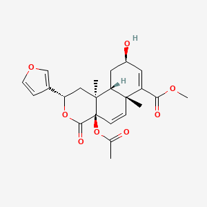 Chemical structure of Tinosporol B