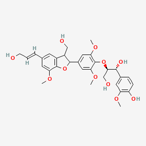 Chemical structure of threo-Guaiacylglycerol-β-O-4'-dehydrodisinapyl ether