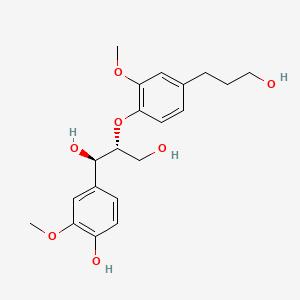 Chemical structure of threo-Guaiacylglycerol β-dihydroconiferyl ether