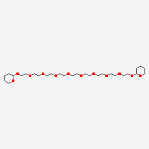 Chemical structure of THP-PEG9-THP