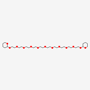 Chemical structure of THP-PEG10-THP