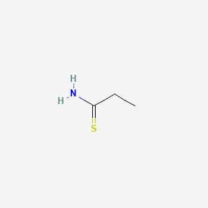 Chemical structure of Thiopropionamide