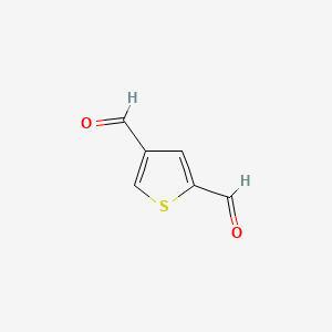 Chemical structure of Thiophene-2,4-dicarbaldehyde