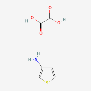 Chemical structure of Thiophen-3-amine oxalate