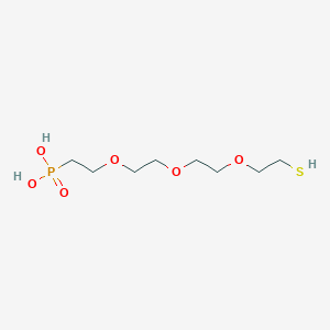 Chemical structure of Thiol-PEG3-phosphonic acid