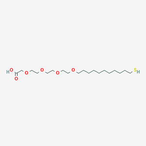 Chemical structure of Thiol-C9-PEG4-acid