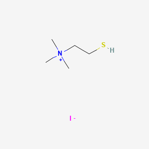 Chemical structure of thiocholine iodide