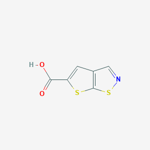 Chemical structure of thieno[3,2-d]isothiazole-5-carboxylicacid