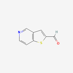 Chemical structure of Thieno[3,2-c]pyridine-2-carbaldehyde