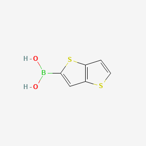 Chemical structure of Thieno[3,2-b]thiophene-2-boronic Acid