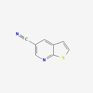 Chemical structure of thieno[2,3-b]pyridine-5-carbonitrile