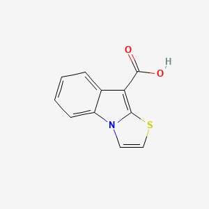 Chemical structure of Thiazolo[3,2-a]indole-9-carboxylic acid