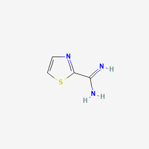 Chemical structure of 2-Thiazolecarboximidamide