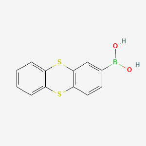 Chemical structure of thianthren-2-ylboronic acid