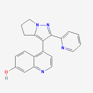 Chemical structure of TGF-B (beta) receptor inhibitor