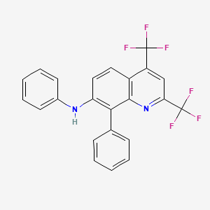 Chemical structure of TFMAQ-8Ph