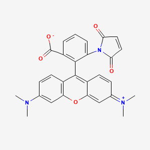 Chemical structure of Tetramethylrhodamine-6-maleimide