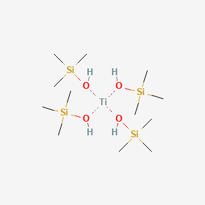 Chemical structure of TETRAKIS(TRIMETHYLSILOXY)TITANIUM