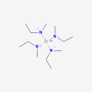 Chemical structure of Tetrakis(ethylmethylamino)zirconium(IV)
