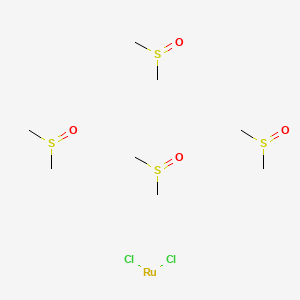 Chemical structure of Tetrakis(dimethylsulfoxide)dichlororuthenium(II)