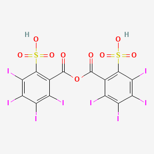 Chemical structure of Tetraiodo-2-sulfobenzoic Anhydride