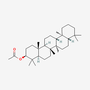 Chemical structure of Tetrahymanol acetate