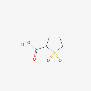 Chemical structure of 1,1-Dioxo-1lambda6-thiolane-2-carboxylic acid