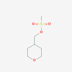 Chemical structure of Oxan-4-ylmethyl methanesulfonate