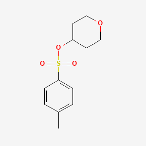 Chemical structure of Tetrahydro-2H-pyran-4-yl 4-methylbenzenesulfonate