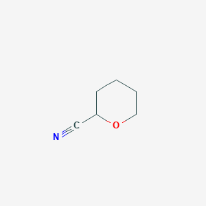 Chemical structure of Tetrahydro-2H-pyran-2-carbonitrile