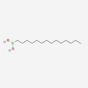 Chemical structure of TETRADECANEBORONIC ACID