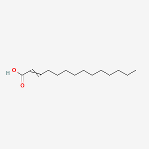 Chemical structure of 2-Tetradecenoic acid