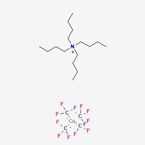 Chemical structure of Tetrabutylammonium Tetrakis(trifluoromethyl)cuprate(III)