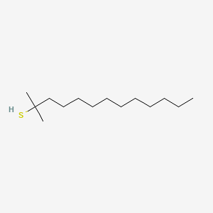 Chemical structure of tert-Tetradecanethiol