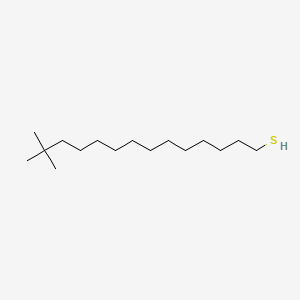 Chemical structure of tert-Hexadecanethiol