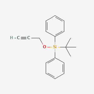 Chemical structure of tert-Butyldiphenyl(prop-2-yn-1-yloxy)silane