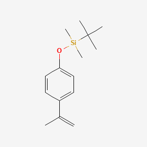 Chemical structure of Tert-butyl-(4-isopropenyl-phenoxy)-dimethyl-silane