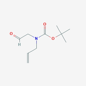 Chemical structure of Tert-Butylallyl(2-Oxoethyl)Carbamate