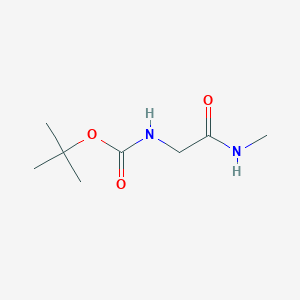 Chemical structure of Tert-butyl 2-(methylamino)-2-oxoethylcarbamate