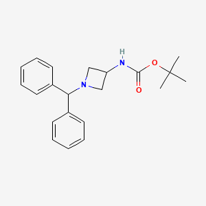Chemical structure of tert-Butyl(1-benzhydrylazetidin-3-yl)carbamate