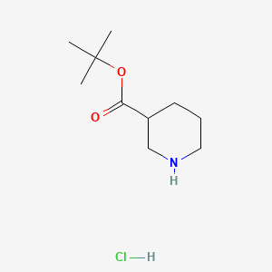Chemical structure of tert-Butyl piperidine-3-carboxylate