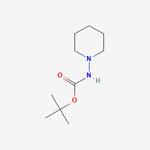 Chemical structure of tert-butyl piperidin-1-ylcarbamate