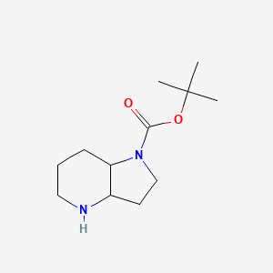 Chemical structure of tert-Butyl octahydro-1H-pyrrolo[3,2-b]pyridine-1-carboxylate