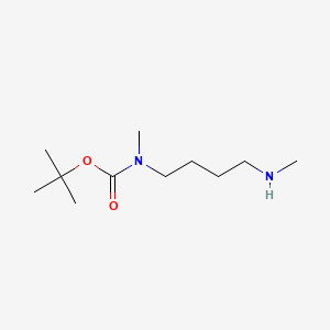 Chemical structure of tert-Butyl N-methyl-N-[4-(methylamino)butyl]carbamate