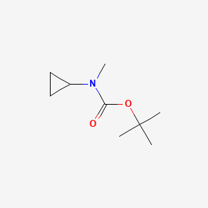Chemical structure of tert-Butyl N-cyclopropyl-N-methylcarbamate