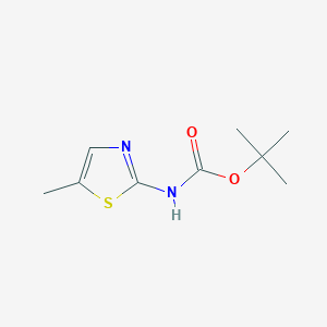 Chemical structure of tert-Butyl (5-methylthiazol-2-yl)carbamate