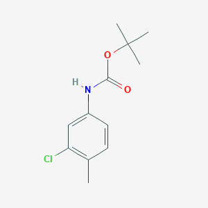 Chemical structure of Tert-butyl N-(3-chloro-4-methylphenyl)carbamate
