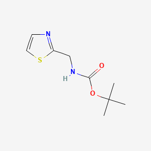 Chemical structure of Tert-Butyl N-(1,3-Thiazol-2-Ylmethyl)Carbamate