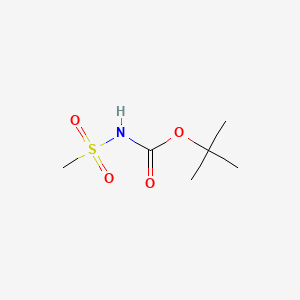 Chemical structure of tert-Butyl methylsulfonylcarbamate